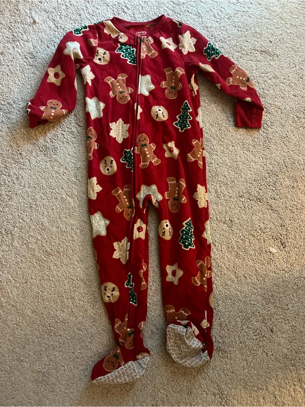 Fleece Kids One-Piece Footed Pajamas